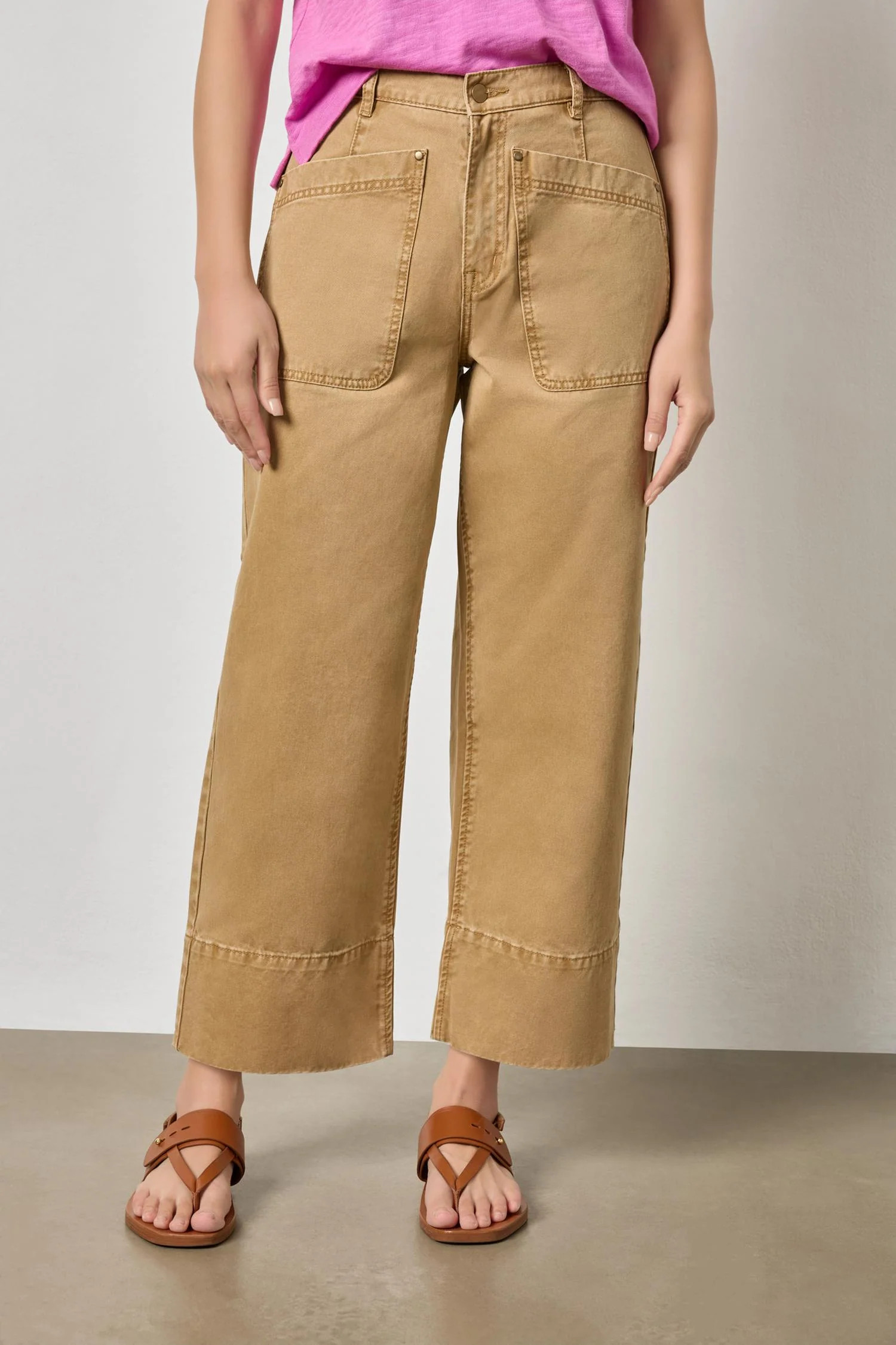 Twill Straight Leg Pant | Lilla P