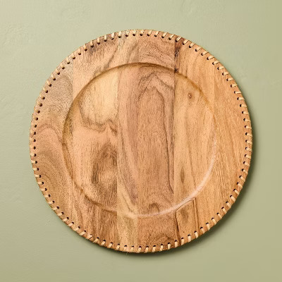 Wood Charger Plate - Hearth & Hand™ with Magnolia | Target