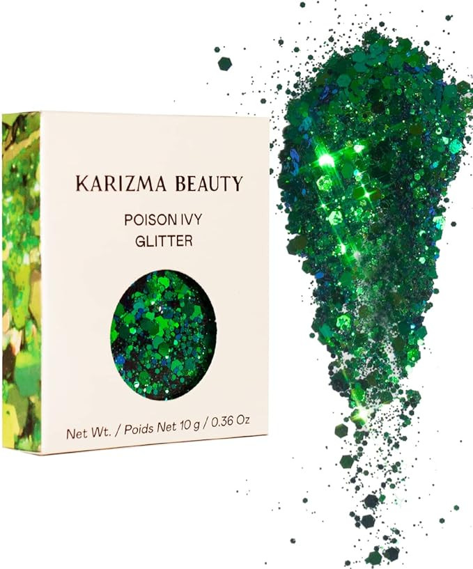 KARIZMA Poison Ivy Body Glitter. 10g Chunky Face Glitter, Hair Glitter, Eye Glitter and Body Glit... | Amazon (US)