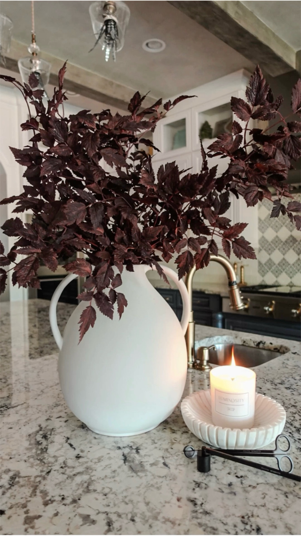 Embrace the essence of fall with artificial Cimicifuga Ramosa leaves. The deep plum purple hue of Hillside Black Beauty foliage adds a striking touch to your autumn wreaths and faux flower arrangements. Perfect for bringing a crisp fall day indoors! @afloral #afloral #cimicifuga #ad


#LTKHome #LTKSeasonal
