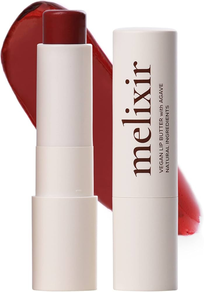 Melixir Vegan Lip Butter #11 Autumn Rain(Tinted) (+11 more colors), Bee Free, Petrolatum Free, De... | Amazon (US)