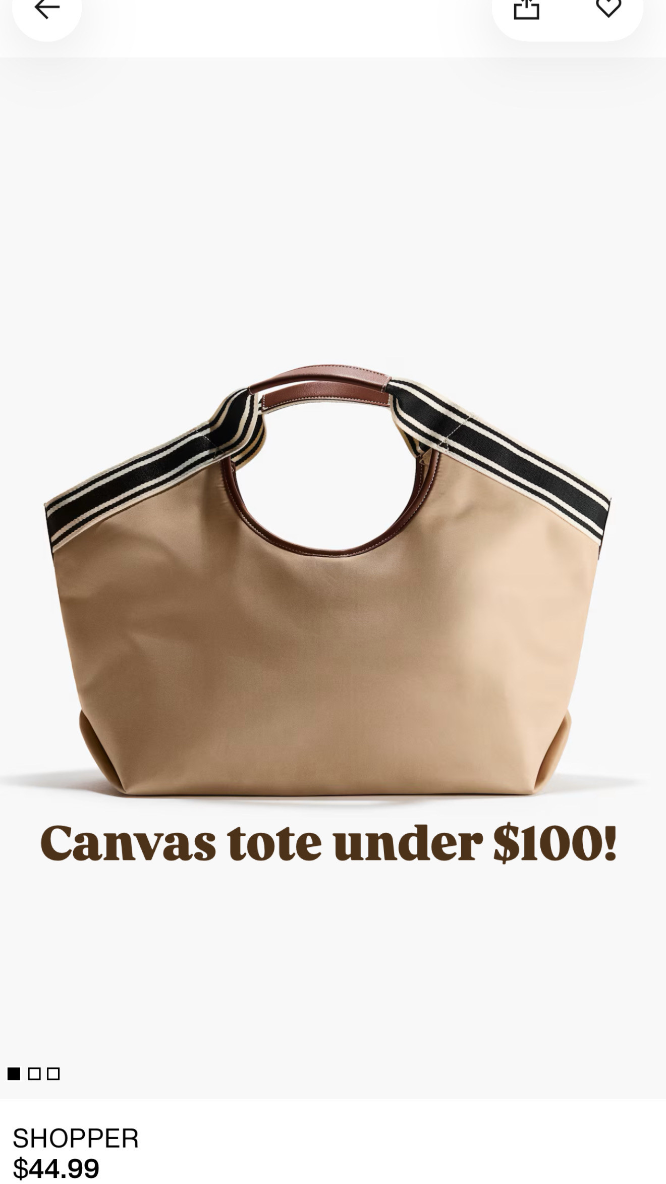 How cute is this canvas tote bag?! I love the shape of this! Such a great bag for fall!

Loverly Grey, H&M, tote bag, canvas tote, fall accessories, fall finds 

 #LTKSeasonal