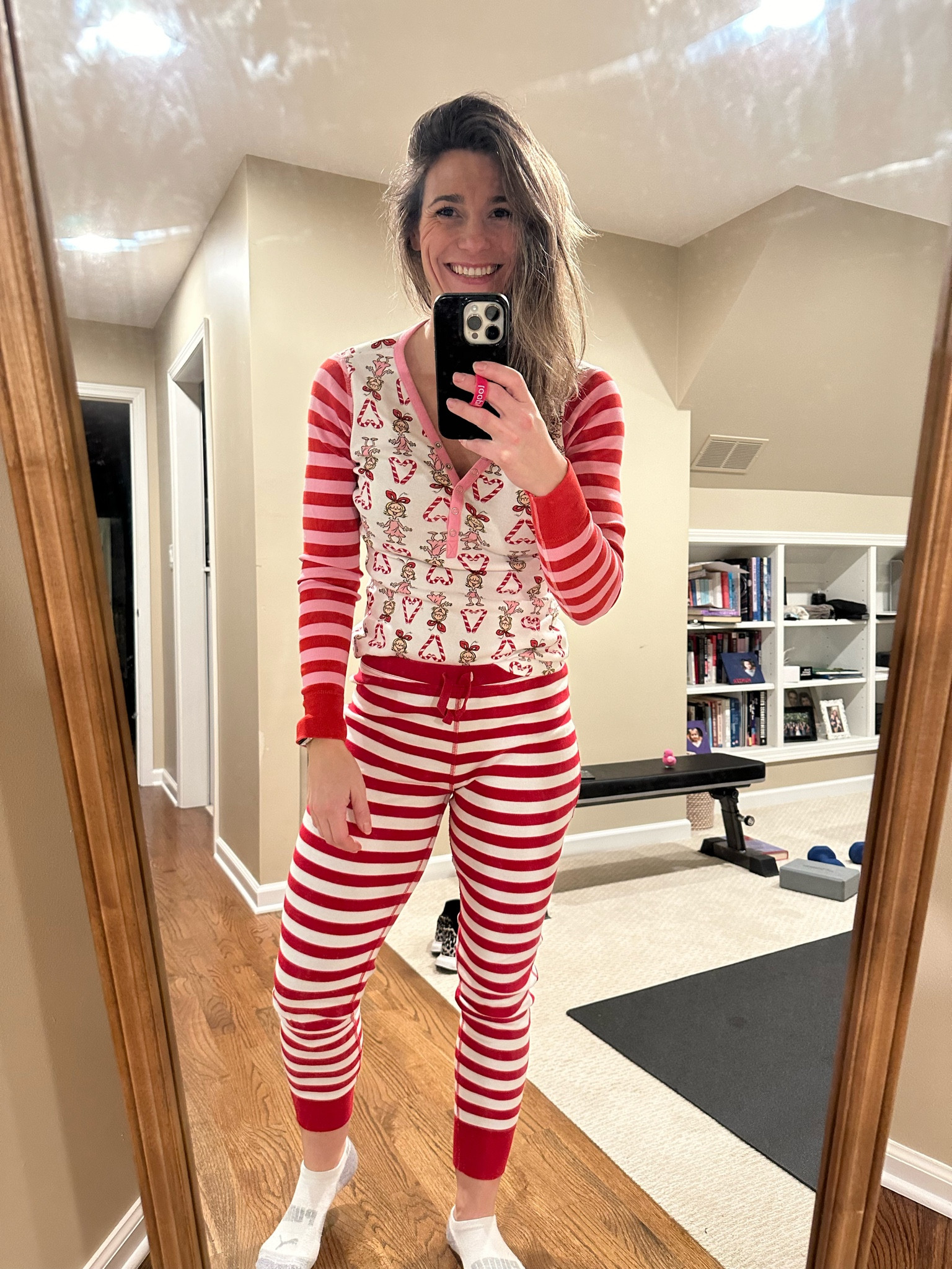 Women's Dr. Seuss Grinch PJ Henley curated on LTK