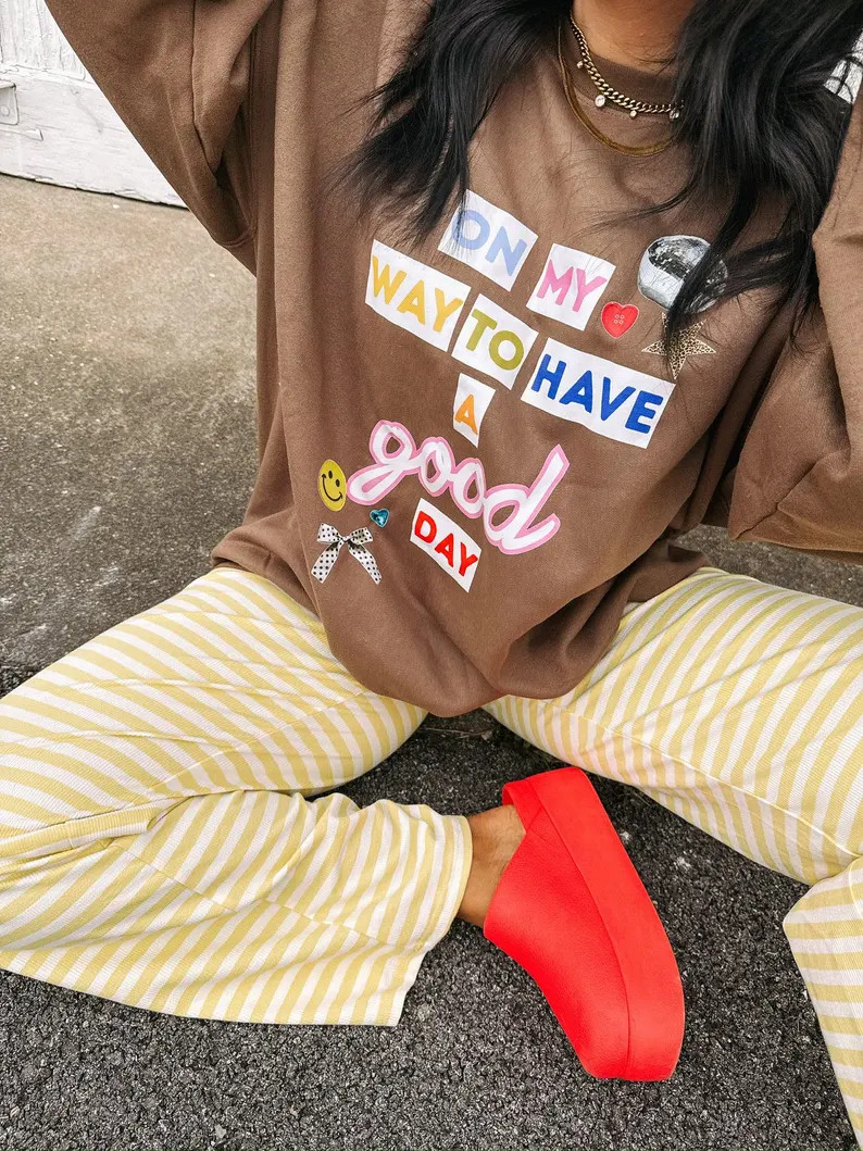 ETTA OG | on my way to a good day sweatshirt | Etsy (Global)