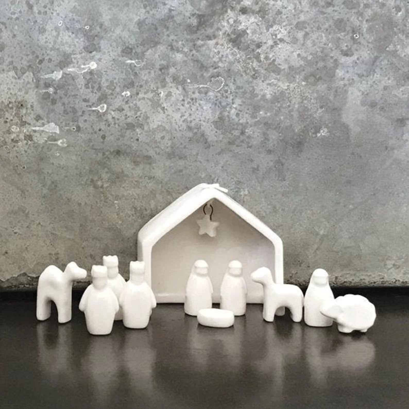 Porcelain Christmas Nativity Set - Mini White Nativity Scene - Christmas Decorations - Nativity G... | Etsy (US)