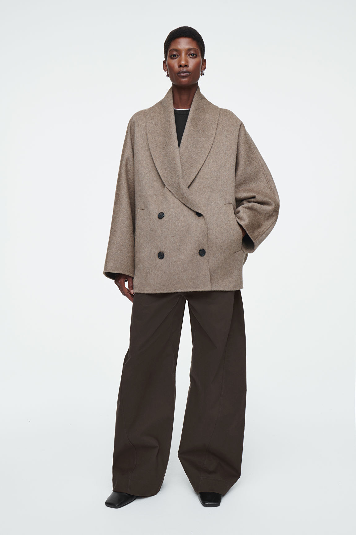 DOUBLE-FACED WOOL PEA COAT | COS (US)