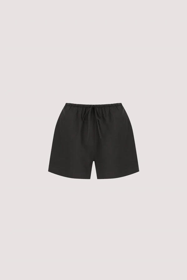 SOMMER BLACK POPLIN SHORT | DISSH