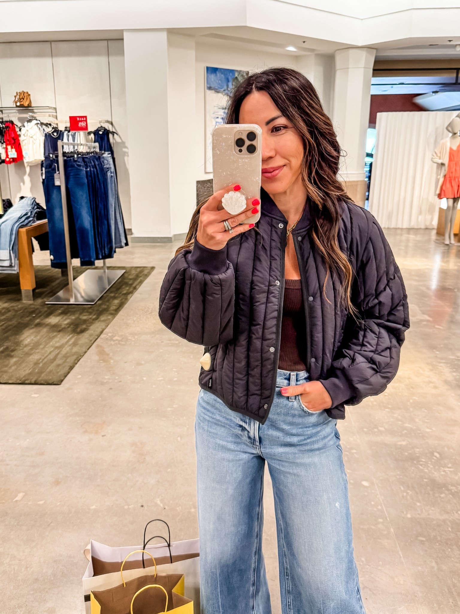 Wearing small bomber jacket. Nordstrom anniversary sale. Nsale 

#LTKFindsUnder100 #LTKSaleAlert #LTKOver40