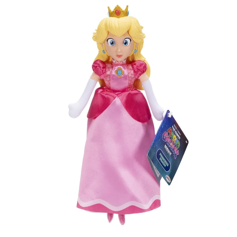 The Super Mario Galaxy Movie – 9 inch Plush Figure – Princess Peach | Walmart (US)