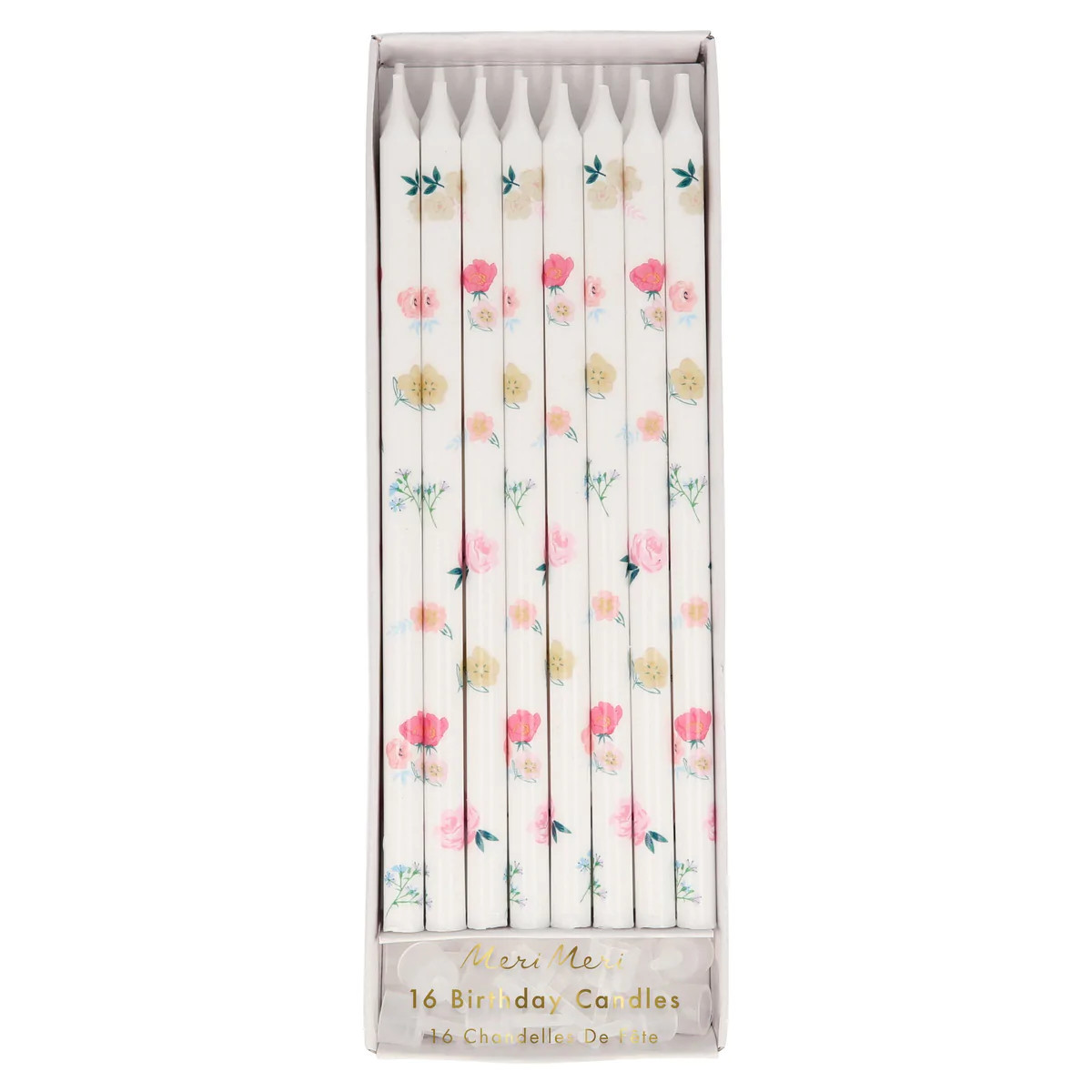 Floral Pattern Candles (x 16) | Meri Meri