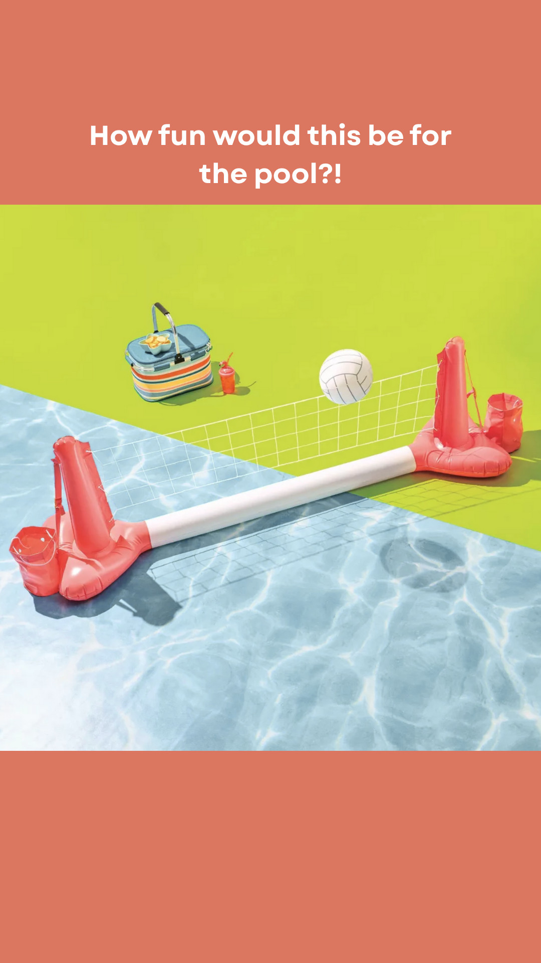 Swimming pool volleyball?! Count me in! Here is a super cute and affordable net and ball perfect for family pool days 

 #LTKSummerEdit #LTKFindsUnder50 #LTKSwim