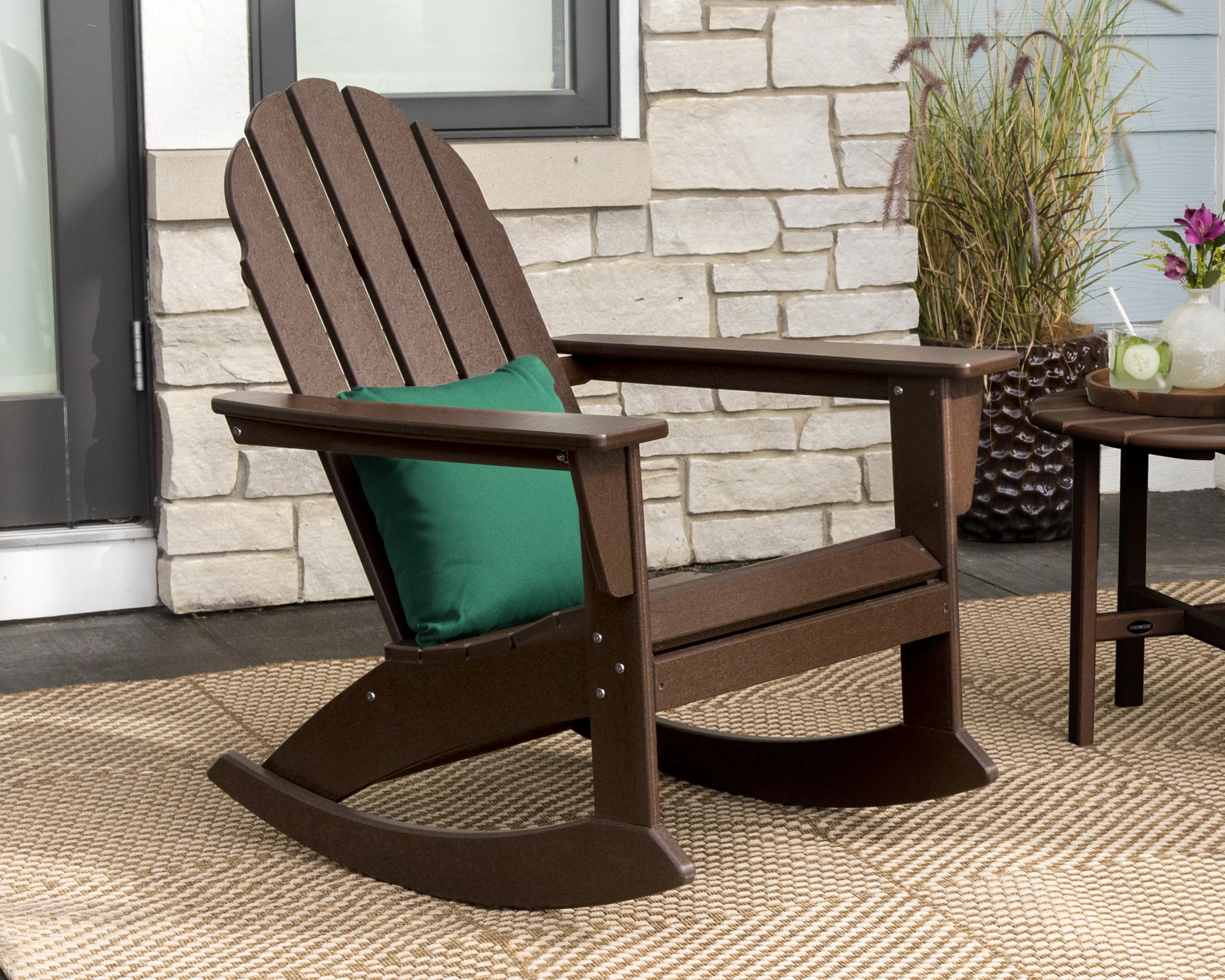 POLYWOOD Vineyard Adirondack Rocking Chair | Wayfair North America