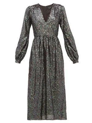 Camille sequinned midi dress | Matches (US)