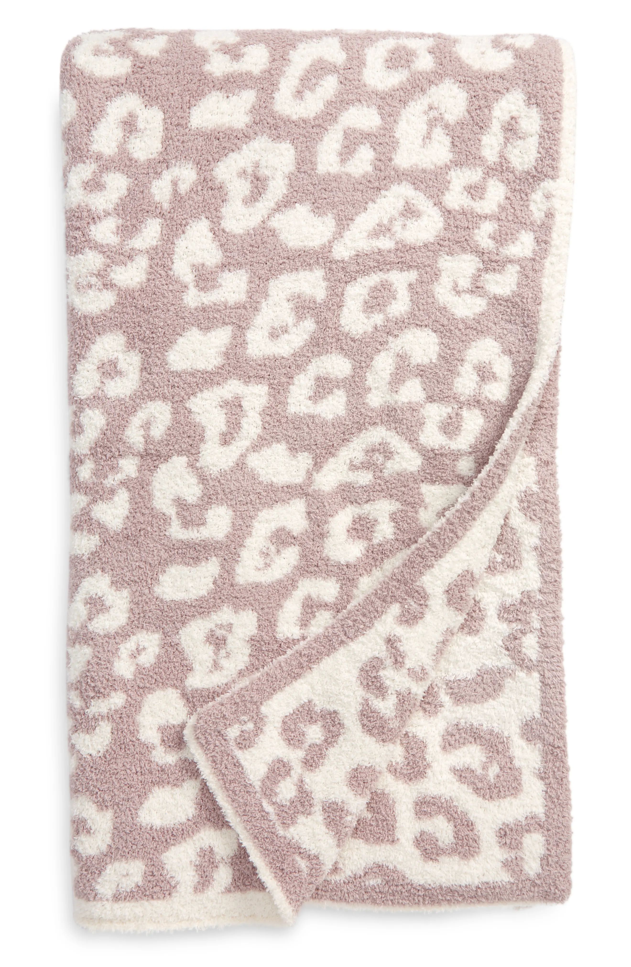 Barefoot Dreams(R) In the Wild Throw Blanket in Faded Rose/Cream at Nordstrom | Nordstrom