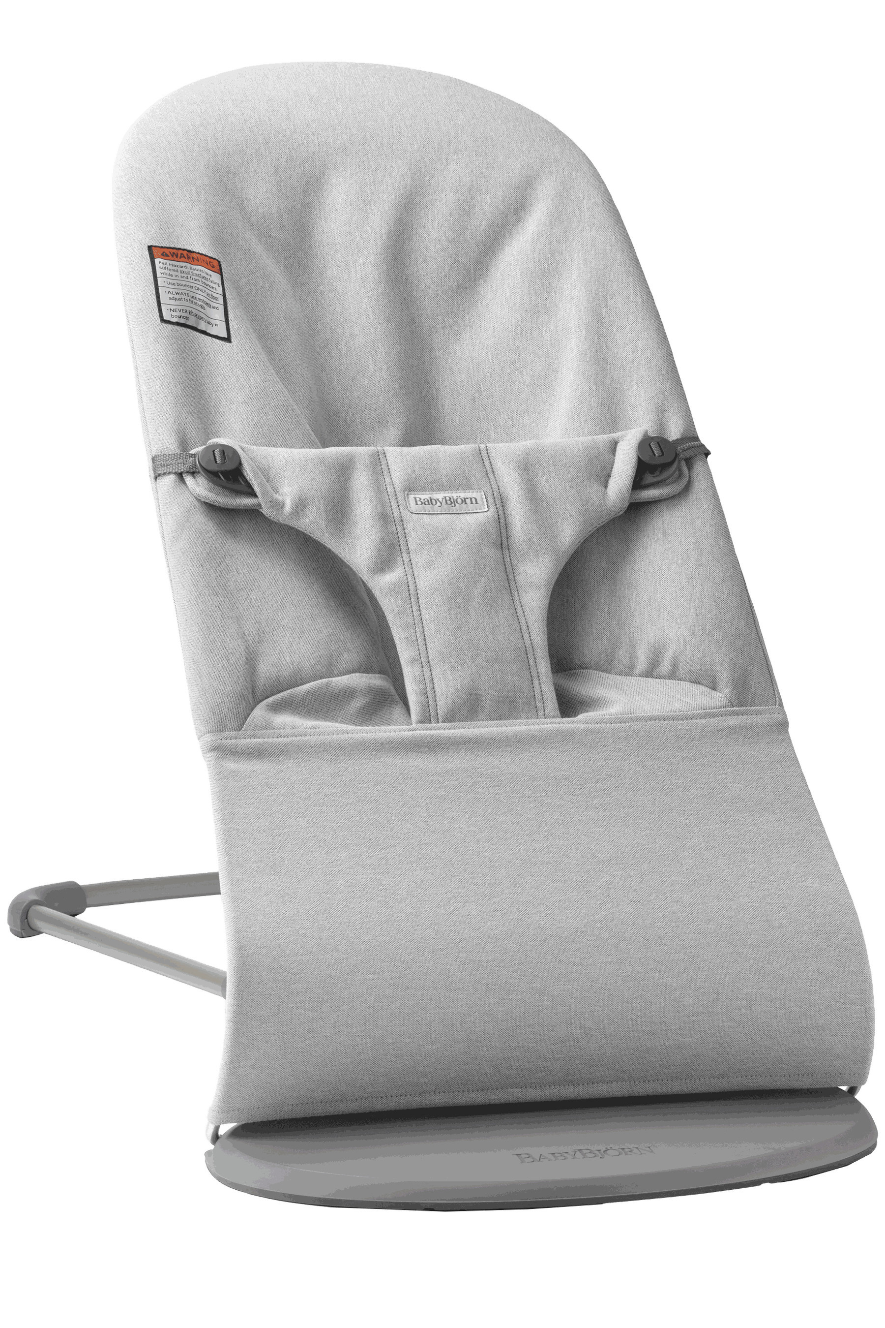 BabyBjorn | Baby Bouncer Bliss: Woven | Light Gray Melange - Grey / One Size | Janie and Jack