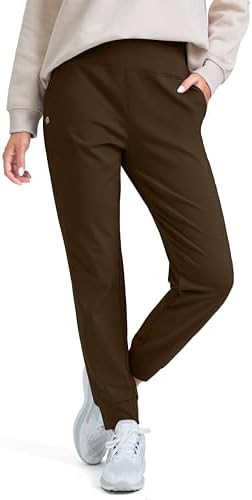 G Gradual Women's Fleece Lined Joggers High Waisted Water Resistant Thermal Hiking Pants Cold Wea... | Amazon (US)