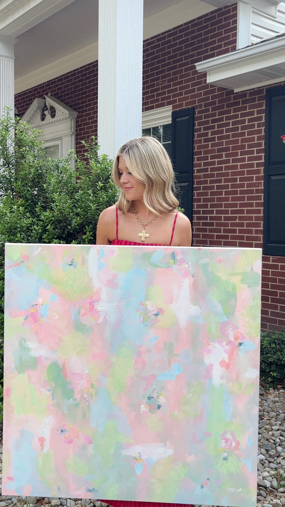 Cute sundress that’s now on sale and art done by custom_lanee (on instagram) #summerdress #canvas #canvasart