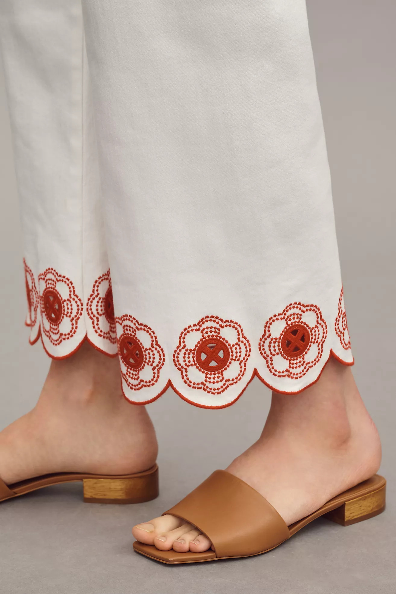 The Colette Cropped High-Rise Wide-Leg Jeans by Maeve: Scallop-Hem Edition | Anthropologie (US)