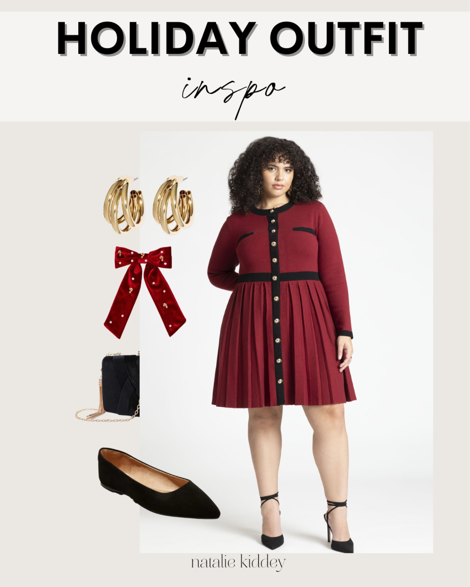 This eloquii dress comes in red and a cream, both are so beautiful! This would be perfect for any holiday event especially a work holiday party! 

#LTKHoliday #LTKplussize #LTKSeasonal