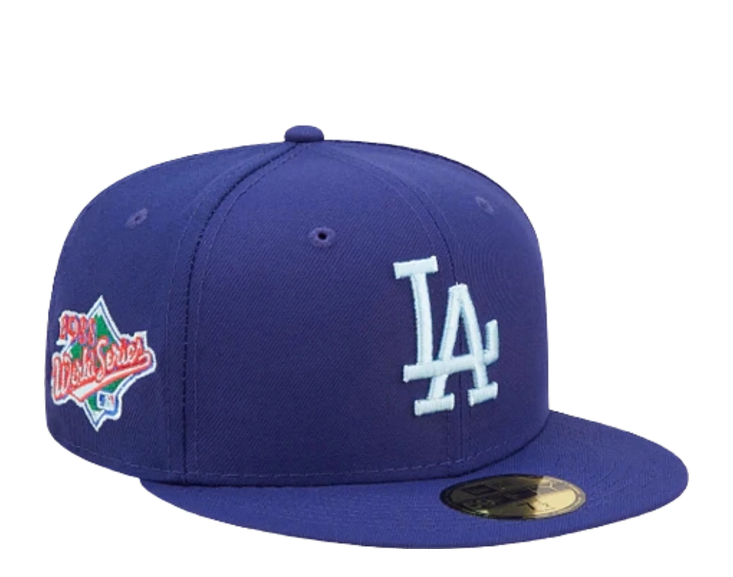 New Era 59Fifty MLB Los Angeles Dodgers Cloud Under Blue Fitted Hat 60243775 | Shop Simon