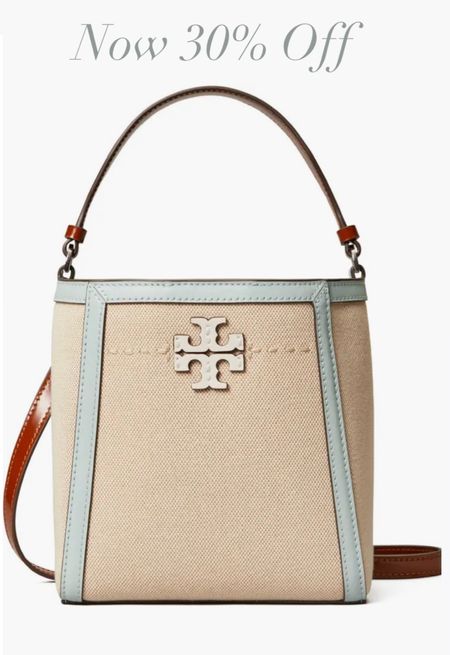 Such a cute Tory Burch canvas bucket bag for spring. Spring bag, spring outfit.

#LTKitbag #LTKstyletip #LTKSeasonal