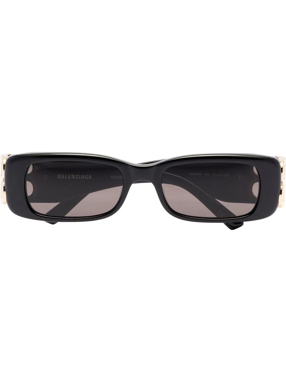 Balenciaga Eyewear Dynasty BB rectangle-frame Sunglasses - Farfetch | Farfetch Global