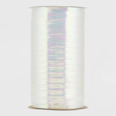 Easter Iridescent Curl Ribbon White - Spritz™ | Target