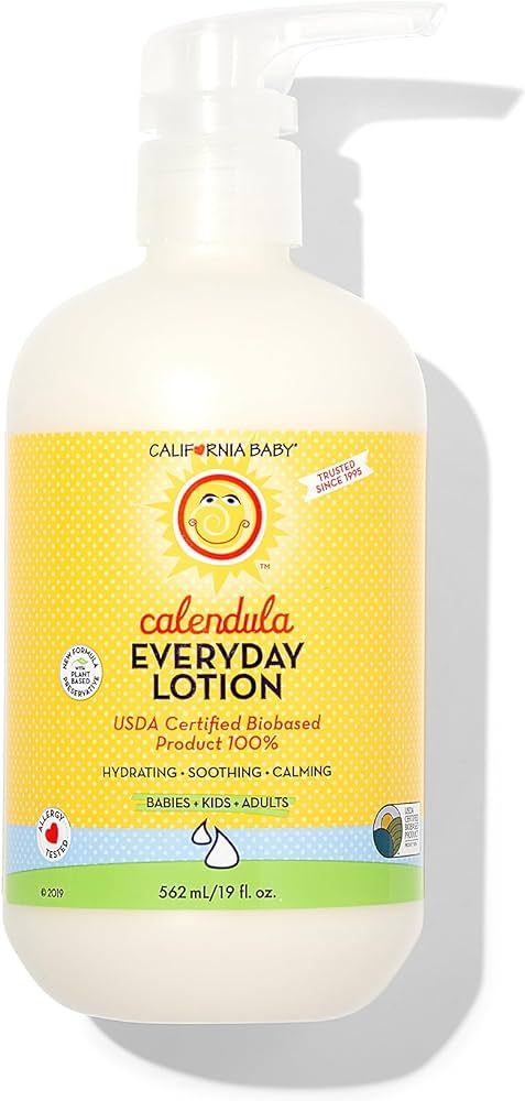California Baby Calendula Lotion | 100% Plant-Based | Very Soothing Baby Lotion for Sensitive Ski... | Amazon (US)