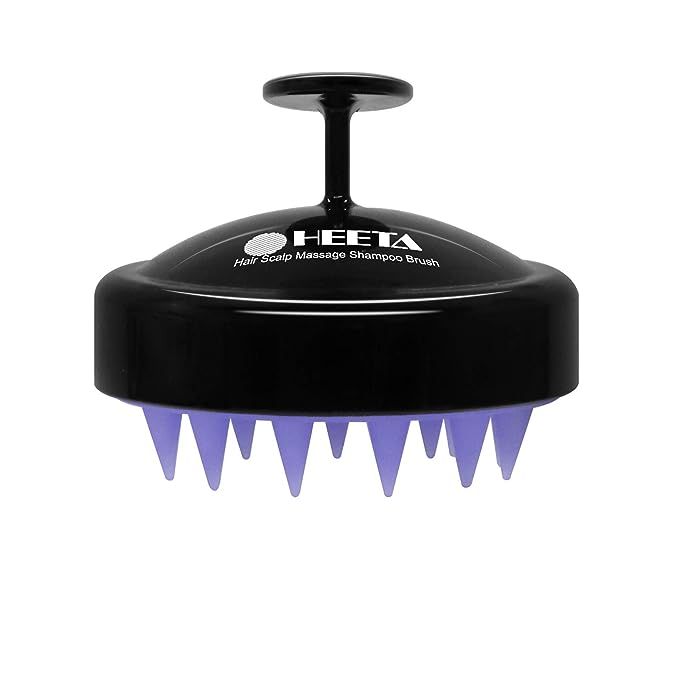 HEETA Hair Shampoo Brush, Scalp Care Hair Brush with Soft Silicone Scalp Massager (Black) | Amazon (US)
