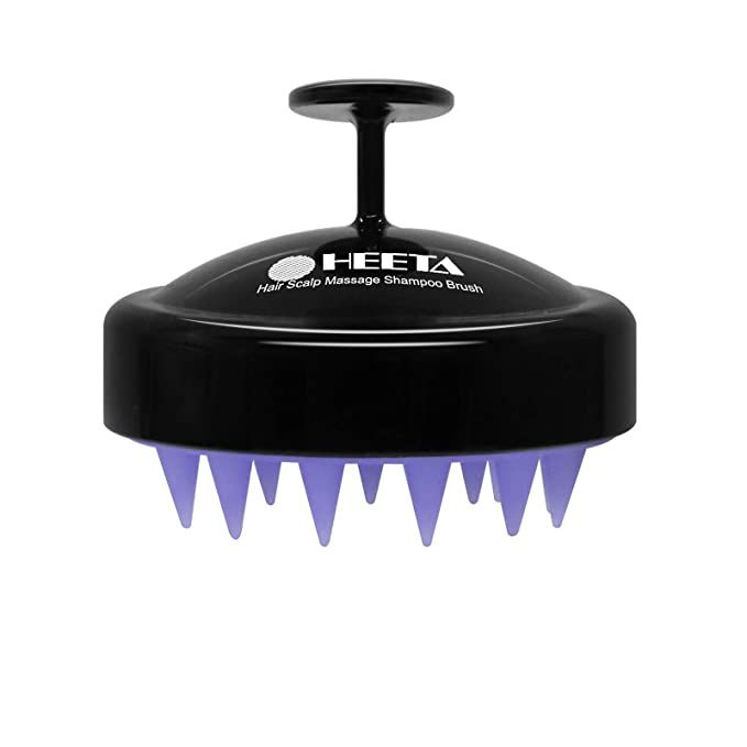HEETA Hair Shampoo Brush, Scalp Care Hair Brush with Soft Silicone Scalp Massager (Black) | Amazon (US)