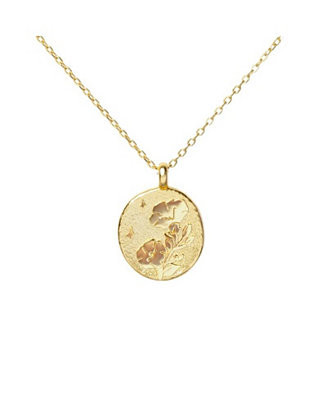 Sterling Silver Birth Flower Pendant Necklace | Macy's