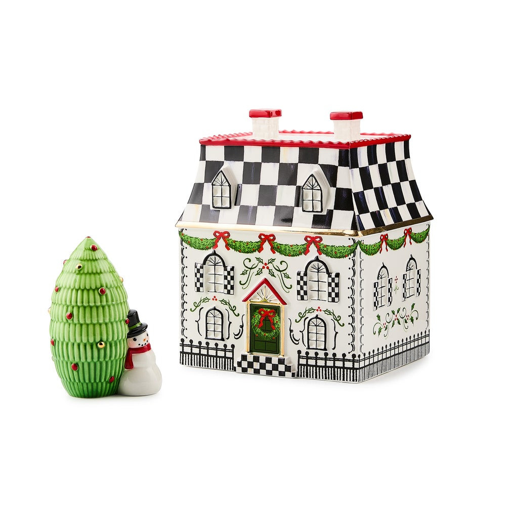 Holly Village Illuminated Ceramic Villa | MacKenzie-Childs