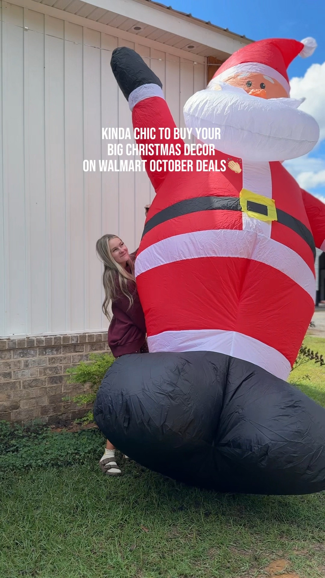 #WalmartPartner Kinda chic to buy your big Christmas decorations & save $$ for @walmart October deals!! They have tons of items on the deal event, not just holiday items! The event lasts 10/5-10/11! #OctoberDeals #decordeals