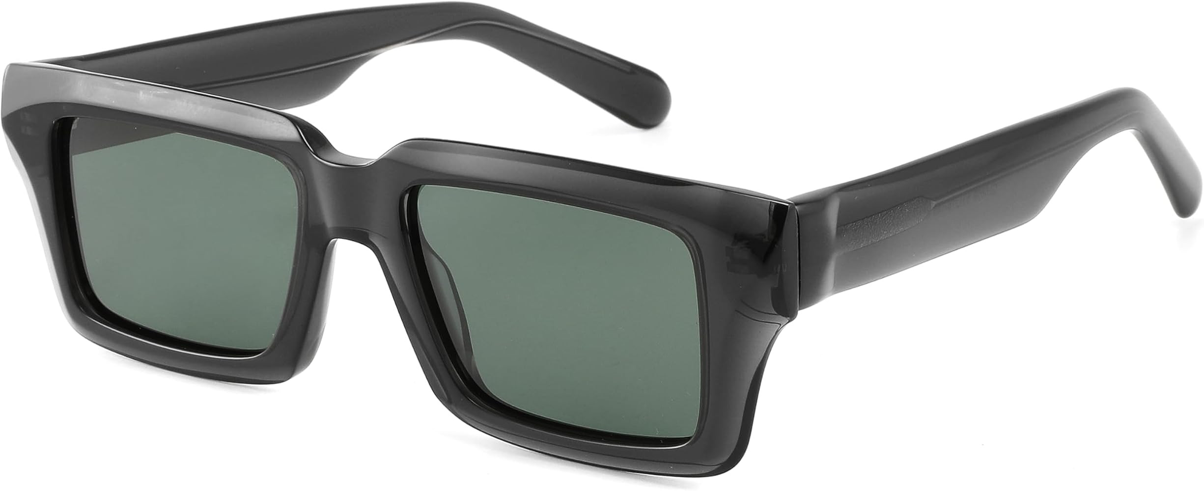 JS2501 Rectangle Polarized Men's Acetate Sunglasses | Amazon (US)