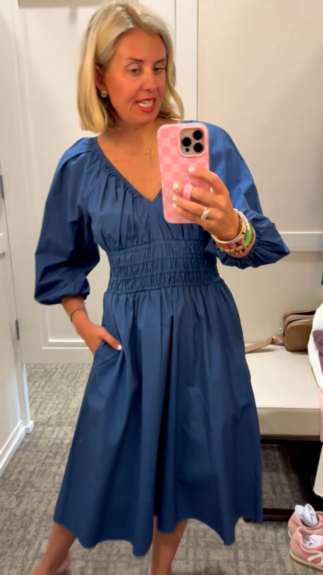 Obsessed with this one….the elastic waistband & neckline is so flattering! We are wearing this year around y’all! I’m wearing xs petite. 

#LTKmomlife #LTKdayinmylife #LTKOver40