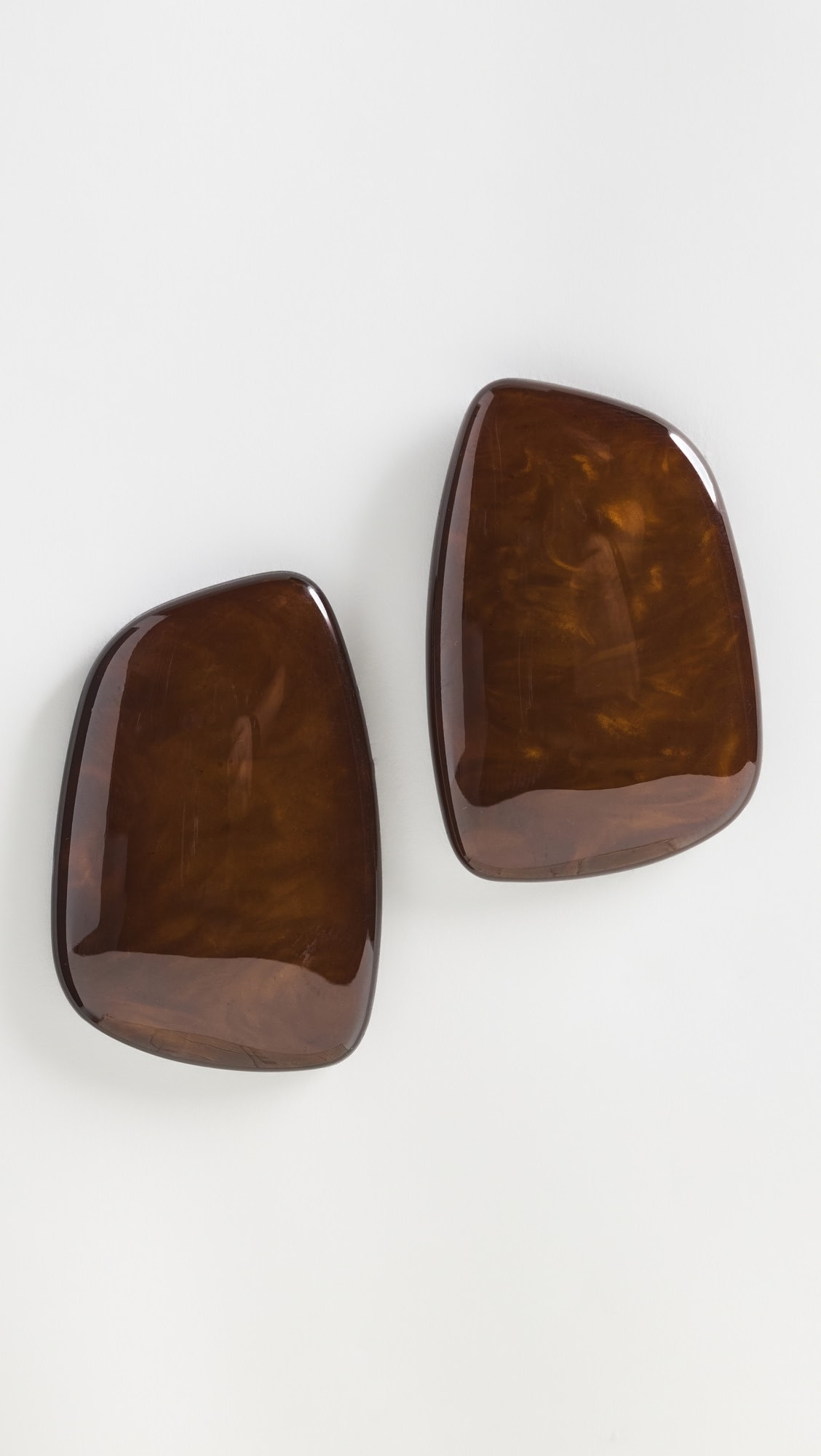 Chocolate Natural Shape Stud Earrings | Shopbop