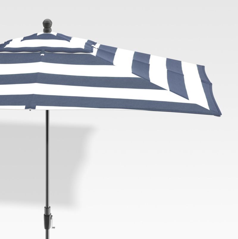 Striped Rectangle Patio Umbrella | Crate and Barrel | Crate & Barrel