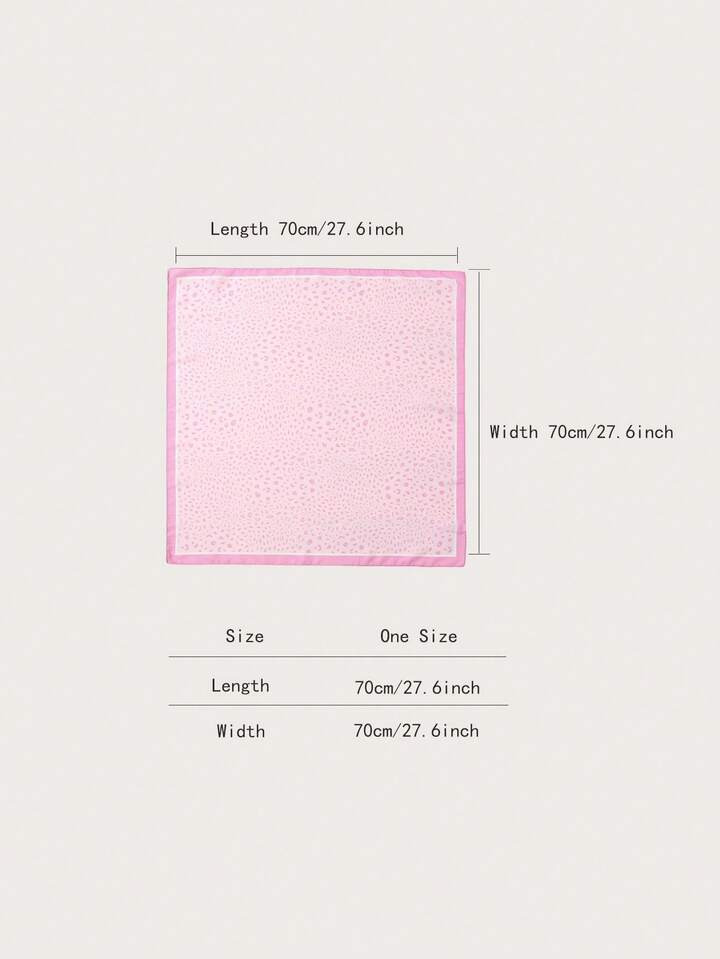 1 Pc Simple Print 70 Cm Square Scarf, Women Bandana Style Waist Tie Accessory Or Head Wrap, Fashi... | SHEIN