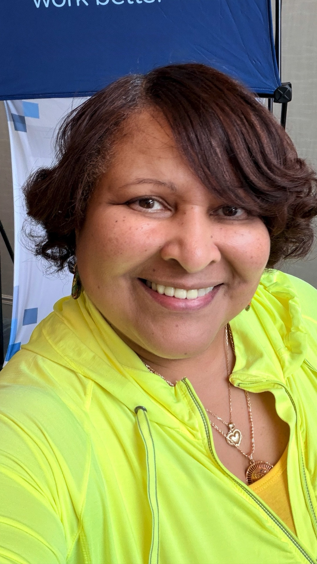 The final day of our in person work event and today I wore a bright colored hoodie and my short skort! 
Another day of unpredictable weather, but even in the heat I was able to stay cool!
#summeroutfits #plussizefashion #businesscasual #skort
￼

#LTKootd #LTKdayinmylife #LTKPlusSize