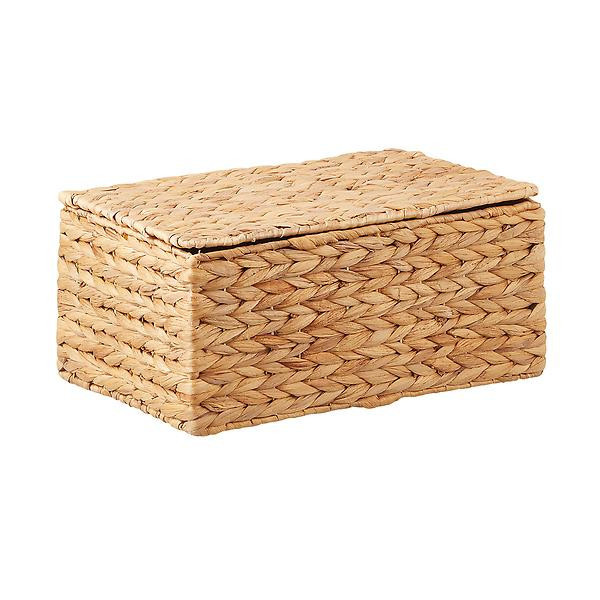 Water Hyacinth Storage Box with Hinged Lid | The Container Store