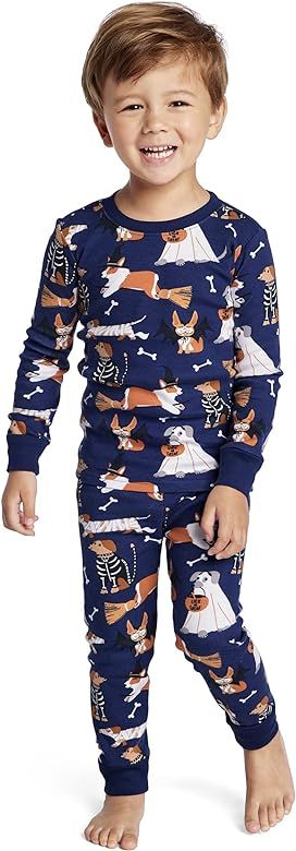 Gymboree Unisex-Child Gymmie Cotton Pajama Sets, Big Kid, Toddler, Christmas Reindeer, 2T | Amazon (US)