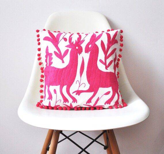 OTOMI PILLOW COVER - PomPom Mini- Pink - Ready to Ship | Etsy (US)