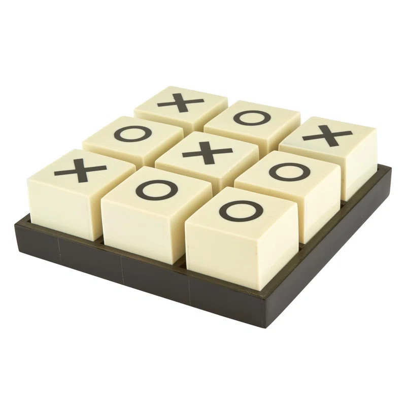 Faux Bone/Horn Tic Tac Toe Set | Wayfair North America