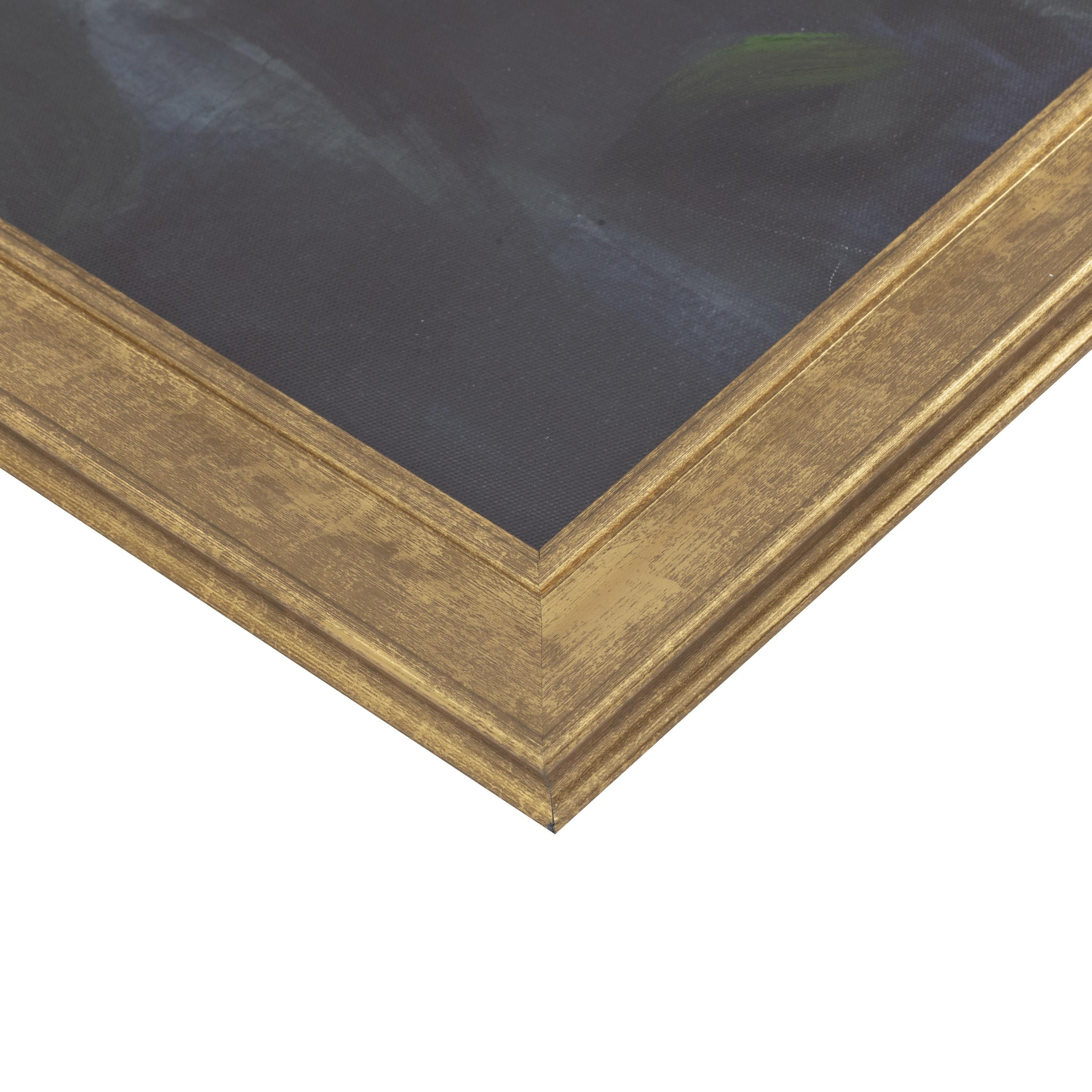 My Texas House White Floral on Moody Blue Framed Canvas Board 36" x 24" | Walmart (US)