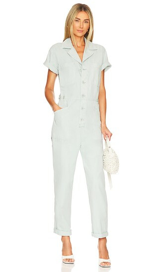 Grover Short Sleeve Field Suit in Blue Frost | Revolve Clothing (Global)