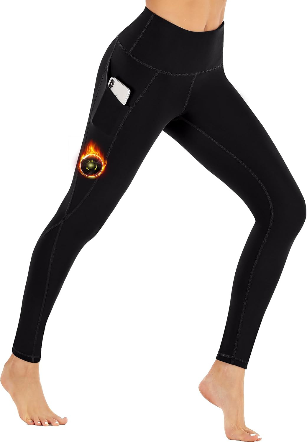 Ewedoos Fleece Lined Leggings Women Thermal Warm Winter Tights with Pockets | Amazon (US)