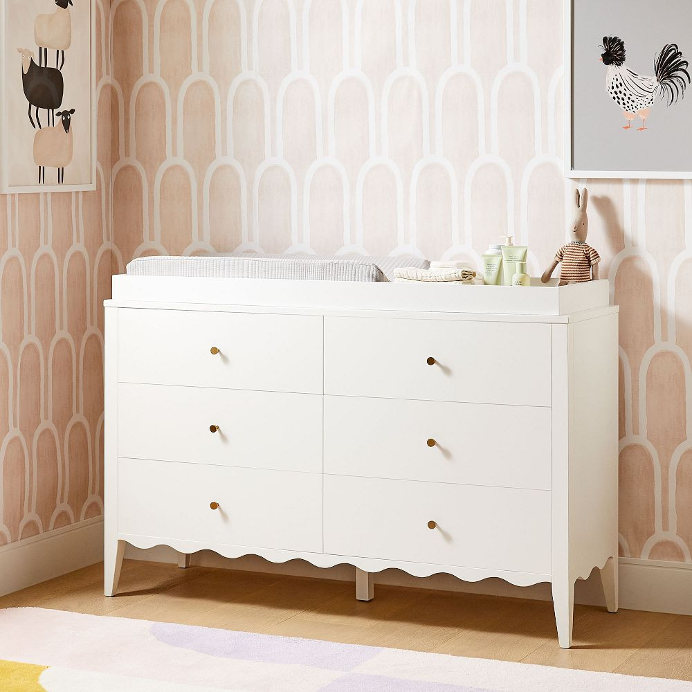 Daisy 6-Drawer Wide Dresser with Removable Topper (55") | West Elm (US)