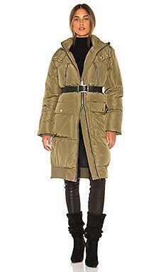 Free People Oslo Utility Puffer Jacket in Olive from Revolve.com | Revolve Clothing (Global)