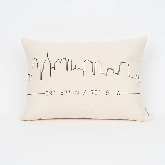 Personalized City Skyline Pillow Gift for Friend | Etsy | Etsy (US)
