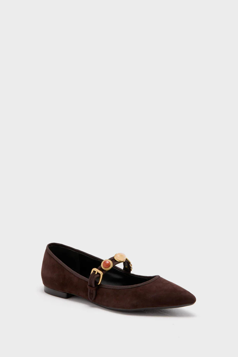 Espresso Selene Charms Flats | Tuckernuck (US)